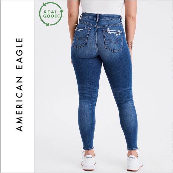 AE Luxe Curvy High Waisted Rise Jegging - Picture 2 of 13